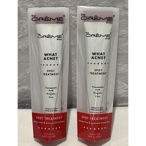 Lot of 2 The Creme Shop What Acne Spot Treatment 1.01 fl oz Each NEW